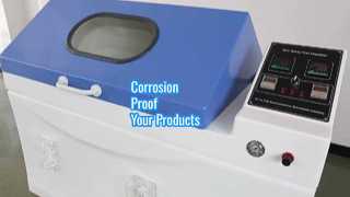 Prueba de resistencia a la corrosión en cámara de prueba de niebla salina