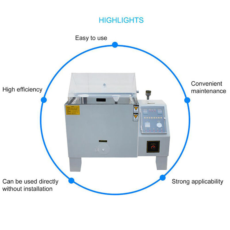 AC220V 50Hz Cámara de niebla de sal Tamaño de cámara personalizado Unidad de prueba de corrosión de sal para control y pruebas industriales