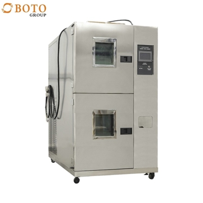 Cámaras de la prueba ambiental dos equipos de laboratorio calientes y fríos encajonados de la cámara GB/T2423.1.2-2001 del impacto B-TCT-401