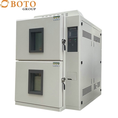Dos cajas tipo cámara de prueba de choque frío y caliente cámara de prueba de choque térmico
